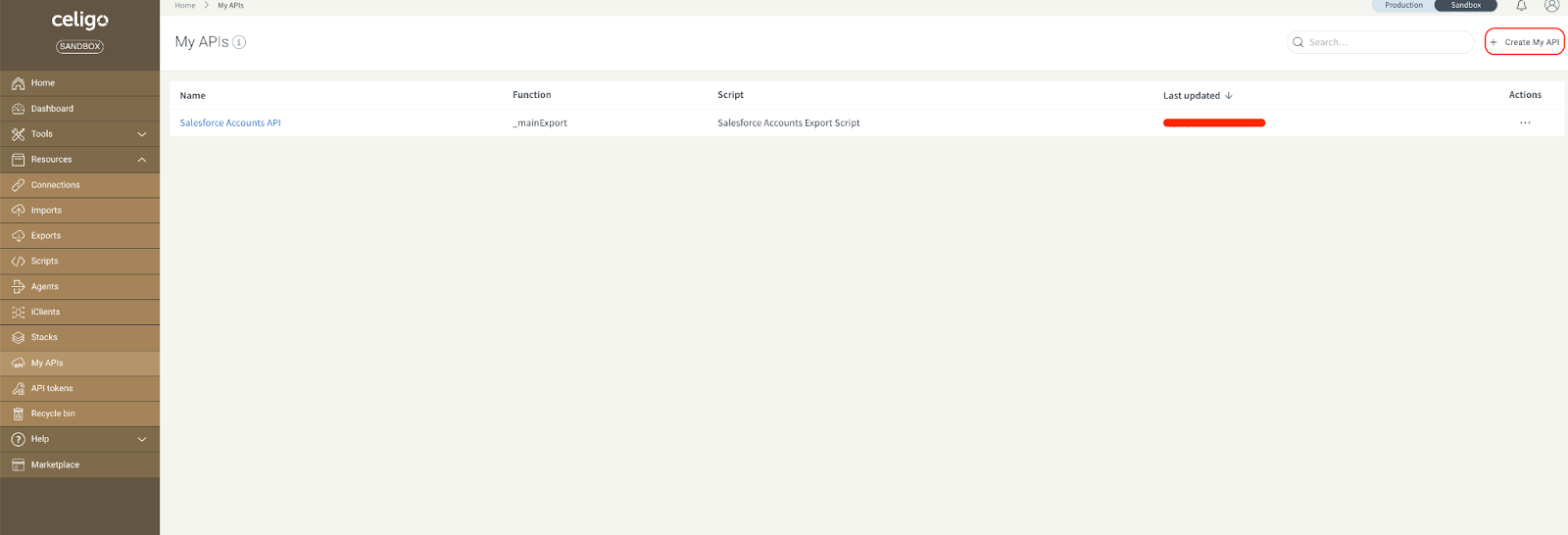 Expose an Export as an API in Celigo